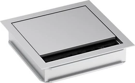 Bachmann Loop Square Kabeldurchführung, 120mm, silber