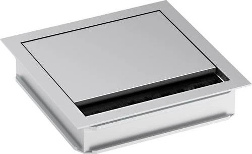 Bachmann Loop Square Kabeldurchführung, 120mm, silber