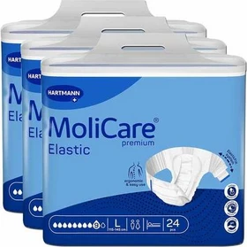 Hartmann MoliCare Premium Elastic 9 Tropfen Schutzhose Größe L, 72 Stück (3x 24 Stück)