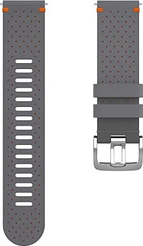Polar Perforiertes Leder Armband 22mm grau