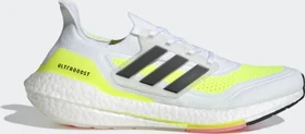 adidas Ultraboost 21 cloud white/core black/solar yellow (Herren)
