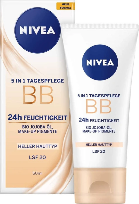 Nivea 5in1 BB getönte Tagescreme für helle Hauttypen LSF20, 50ml