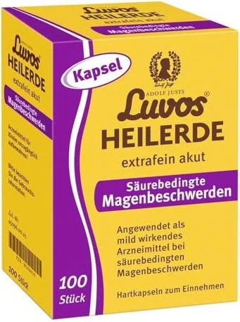 Luvos Heilerde extrafein akut Säurebedingte Magenbeschwerden Kapseln, 100 Stück