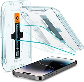 Spigen GLAS.tR EZ Fit Sensor Protection Screen Protector für Apple iPhone 14 Pro, 2er-Pack