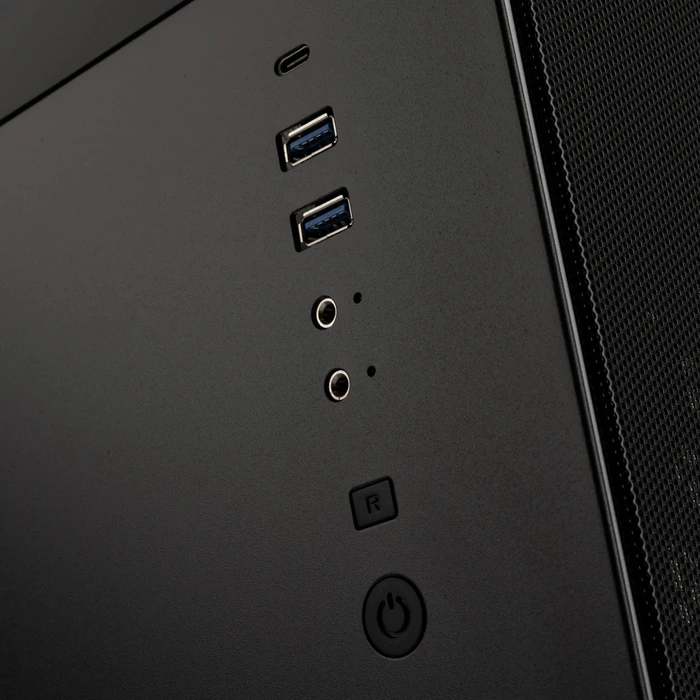 BitFenix Prodigy M 2022, schwarz, Glasfenster