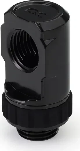 Alphacool Apex Grip 90° Winkeladapter G1/4" AG auf G1/4" IG, schwarz