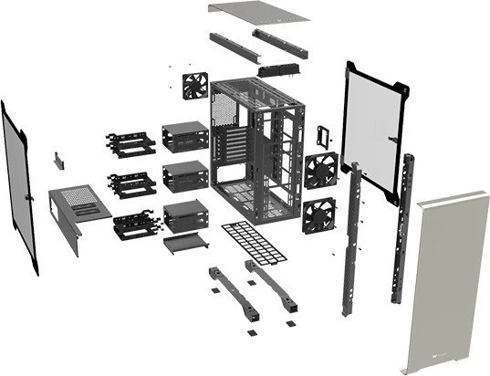 Thermaltake A500 Aluminium, Glasfenster