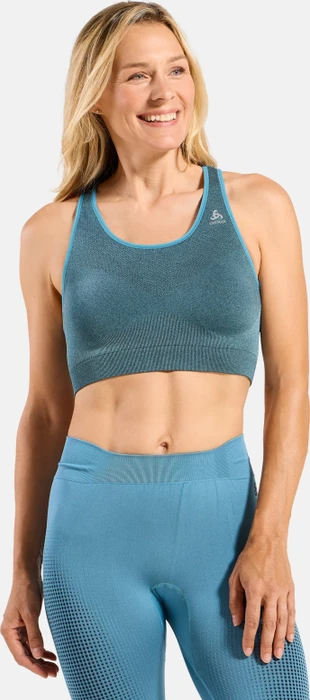 Odlo Seamless Medium Ceramicool Sport-BH provincial blue melange (Damen)