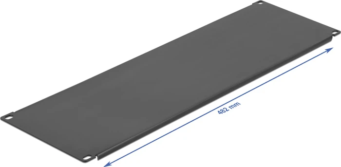 DeLOCK 19" Blindpanel, geschlossen, schwarz, 4HE