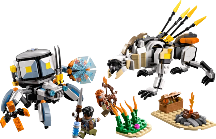 LEGO Horizon Adventures - Aloy und Varl vs. Panzerwanderer und Sägezahn