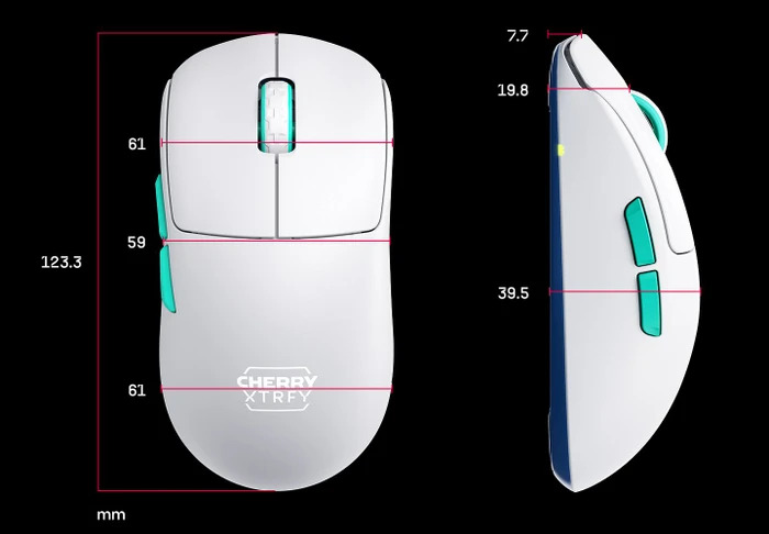 Cherry Xtrfy M68 Wireless weiß, USB