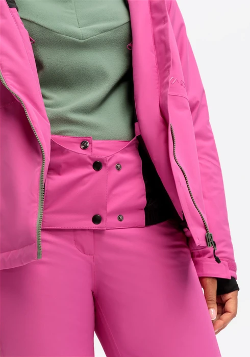 Maier Sports Straja Skijacke pink flambe/luscious moss (Damen)