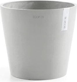 Ecopots Kunststoff-Topf Amsterdam 30cm white grey