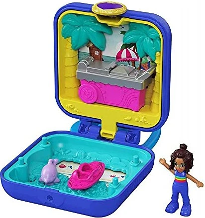 Mattel Polly Pocket - Shanis Tropischer Strand-Schatulle