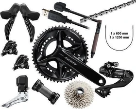 Shimano 105 Di2 R7170 mit hydraulischen Scheibenbremsen Komplettgruppe 2x12