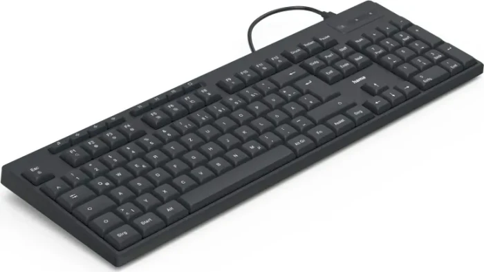 Hama CK-200 USB-Tastatur, schwarz, USB, DE