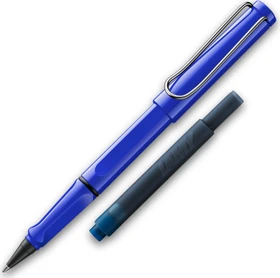 Lamy Safari Tintenroller (Patrone) blau