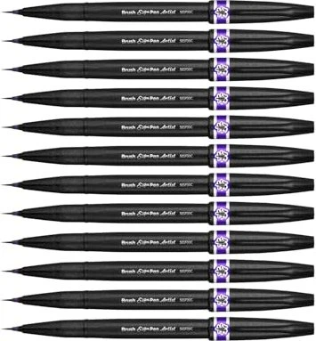 Pentel Brush Sign Pen Artist SESF30C violett, 12er-Pack
