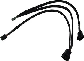 Phobya 4-Pin auf 4-Pin/Molex Adapter, 30cm, schwarz