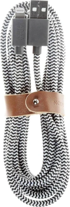 Native Union Belt Cable XL USB-A/Lightning Zebra