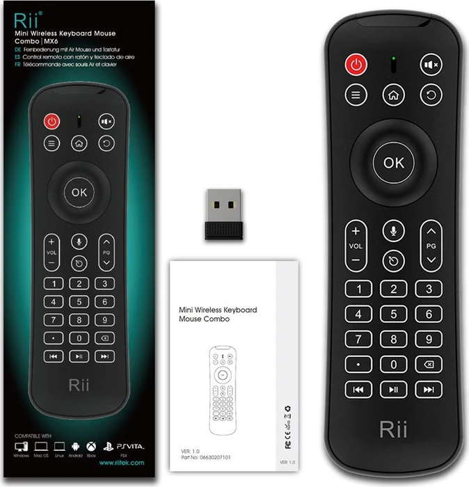 Riitek Rii MX6 schwarz, USB, DE