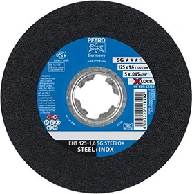 Pferd EHT 125-1.6 SG STEELOX/X-LOCK Trennscheibe gerade, 125x1.6mm, 25 Stück