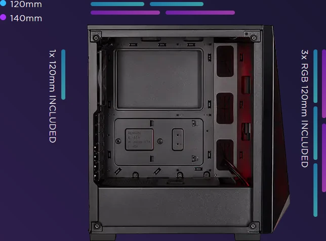 Corsair Carbide Series SPEC-DELTA RGB, schwarz, Glasfenster