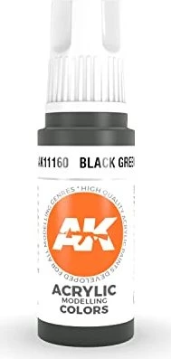 AK-Interactive 3rd Gen Acrylic Colors Acrylic Modelling Colors black green, 17ml