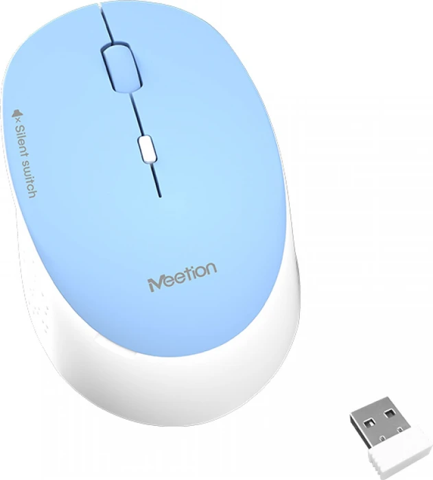 Meetion R570 Wireless Silent Mouse blau, USB