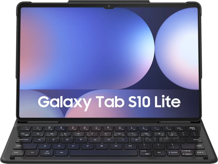 Samsung Neon Keyboard Case mit AI-Taste für Galaxy Tab S10 Lite/Tab S10 FE, schwarz, DE