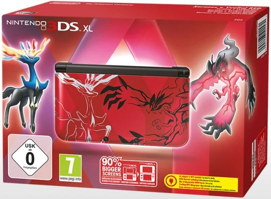 Nintendo 3DS XL Pokemon Y - Limited Edition Bundle rot