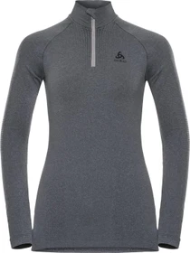 Odlo Performance Warm Funktionsshirt langarm grey melange/black (Damen)