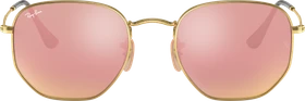 Ray-Ban RB3548N Hexagonal Flat Lenses 51mm polished gold/copper flash