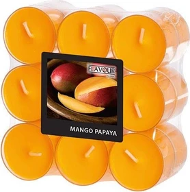 Gala Mango Papaya Teelicht Duftkerze, 18 Stück