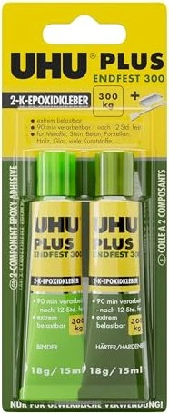 UHU Plus Endfest 2-Komponenten Epoxidharzkleber, 33g