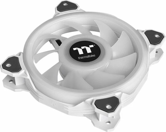 Thermaltake Riing Quad 12 RGB Radiator Fan TT Premium Edition Snow White, weiß, LED-Steuerung, 120mm, 3er-Pack