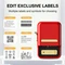 Niimbot B21 Wireless Label Printer, rot Vorschaubild