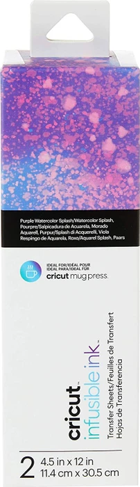 Cricut Infusible Ink Transferfolie Purple Splash, 2 Stück