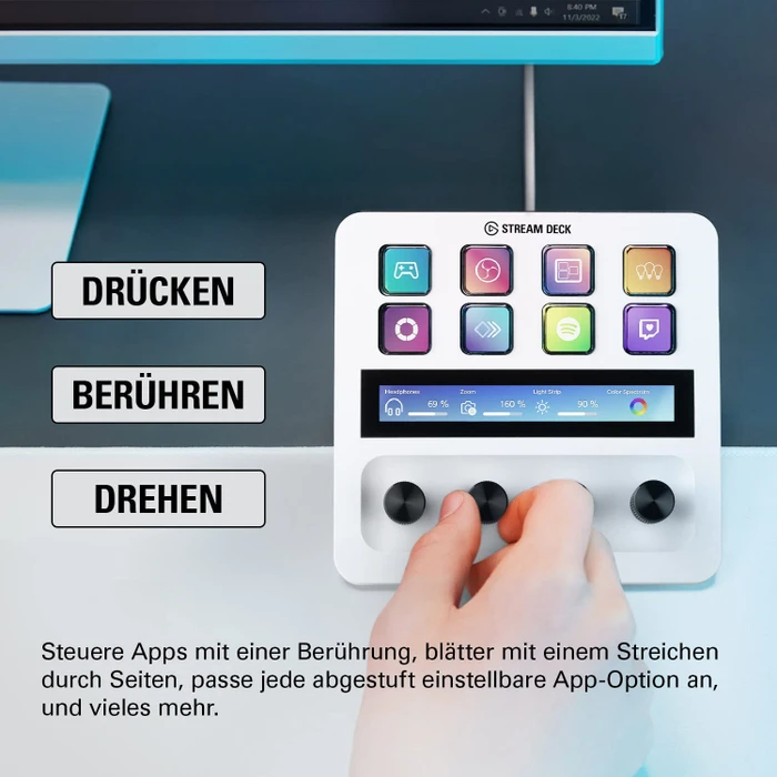 Elgato Stream Deck+ White Edition, weiß, USB-A
