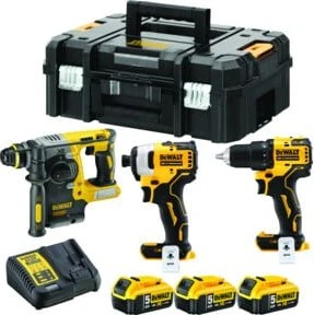 DeWalt DCK377P3T Kombopack Akku-Maschinenset inkl. Koffer + 3 Akkus 5.0Ah