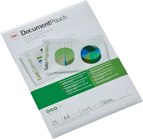 GBC Laminierfolien, A4, 2x 75µm, glänzend, 25 Stück