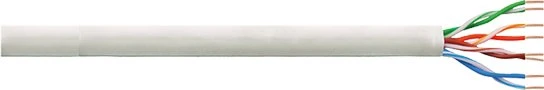 LogiLink PrimLine Twisted-Pair Verlegekabel, Cat6, U/UTP, ohne Stecker, 100m, grau
