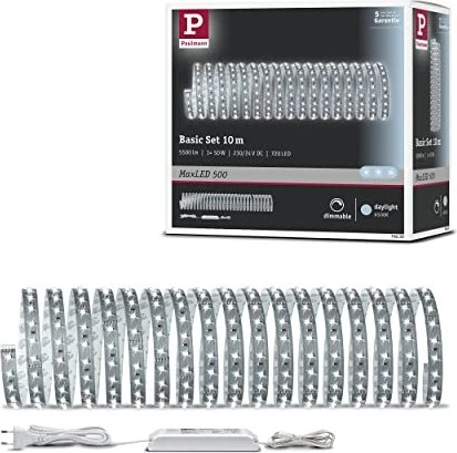 Paulmann MaxLED 500 Basisset LED-Streifen tageslichtweiß unbeschichtet 10m