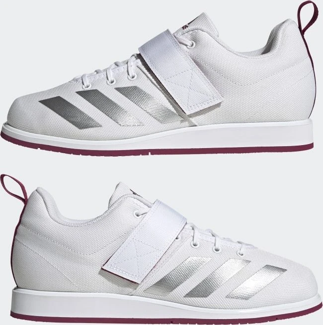 adidas Powerlift 4 cloud white/silver metallic/legacy burgundy (Herren)