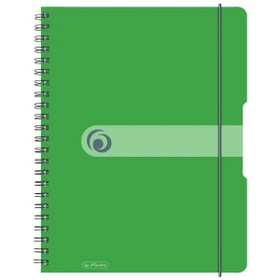 Herlitz Spiralblock to go, A4, kariert, apfel, 80 Blatt