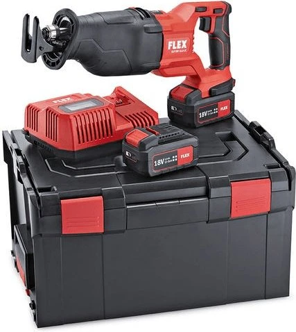 Flex RSP DW 18.0-EC/5.0 Set Akku-Säbelsäge inkl. L-Boxx + 2 Akkus 5.0Ah