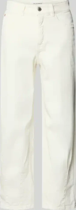 Opus Melly Twisted Barrel BCI Cotton Mix Mid Rise Jeans milk (Damen)