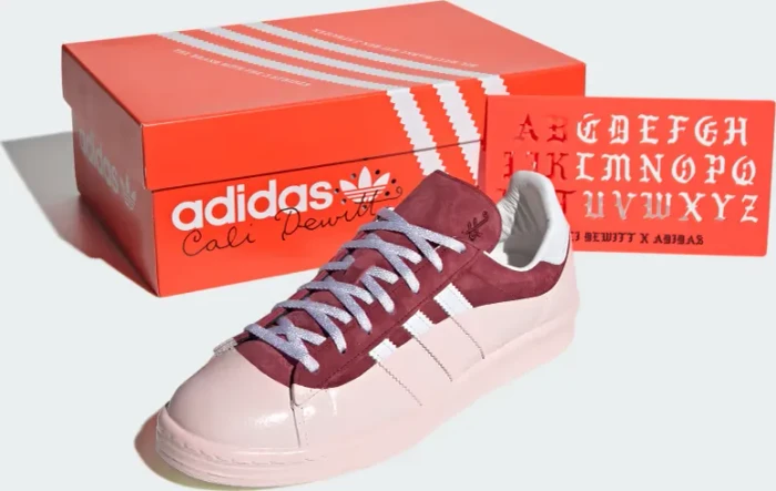 adidas Campus 80s Cali Dewitt collegiate burgundy/cloud white/off white (Herren)