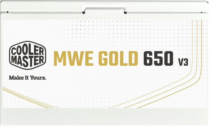 Cooler Master MWE Gold V3 White-Edition Non-Modular 650 650W, ATX 3.1, UK-Version