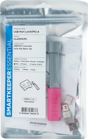SmartKeeper USB-A Portblocker, Essential Basic, UL03, pink, 6er-Pack